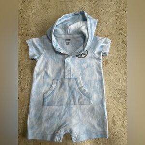 Calvin Klein Beachy One Piece Hooded Romper 3-6 Months